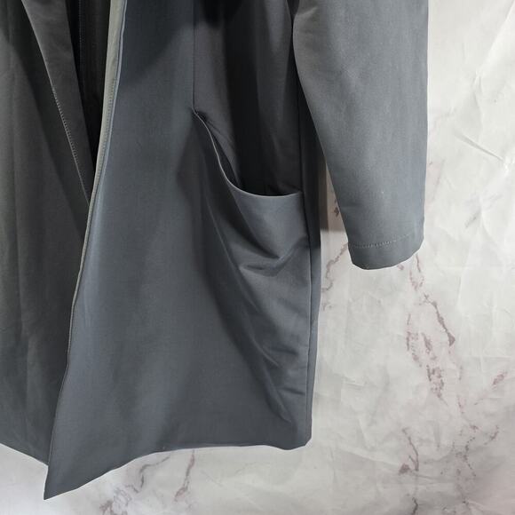 Betabrand Jacket Womens XL Gray Travel Long Unstructured Blazer Stretch - Picture 5 of 14